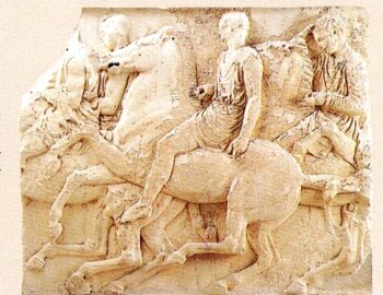 Parthenon Frieze Horsemen Relief