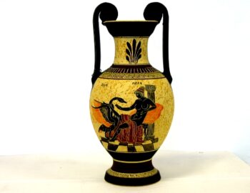 Black figured Panathenaic Amphora
