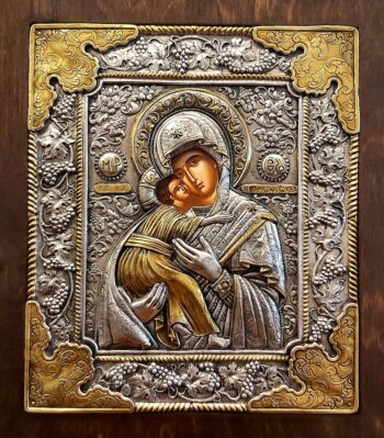 Theotokos Glykophilousa – Virgin Mary kissing Jesus affectionately
