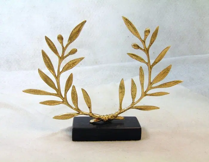Ancient Greek Bronze Olive Wreath – gold