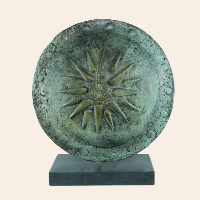 Macedonian shield with Vergina Sun