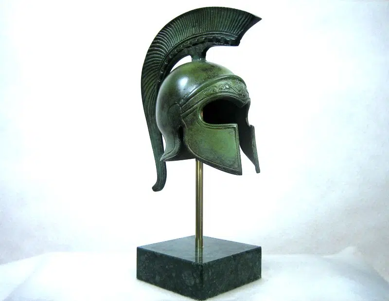 Macedonian Helmet with stand