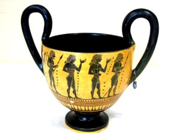 Black figured Kantharos