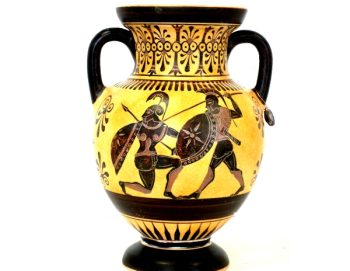Black figured Rhodian Amphora