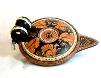 Red figured Oil lamp