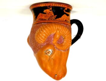 Red figured Attic Rhyton
