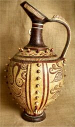 Cretan libation Prochus “beak shaped”