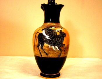 Black figured Oinochoe