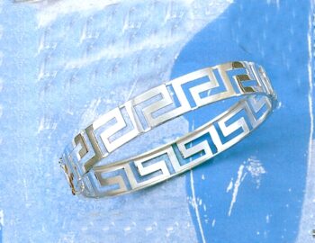 Greek Key Meander Bangle