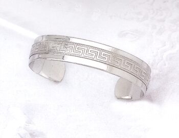 Greek Key Meander Bangle