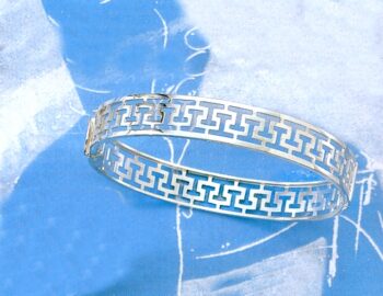 Greek Key Meander Bangle