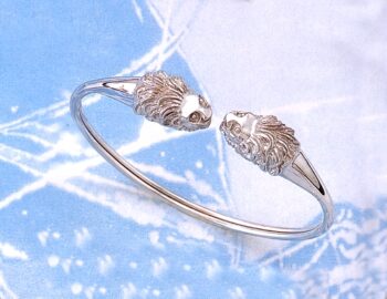 Twin Lionhead Bangle