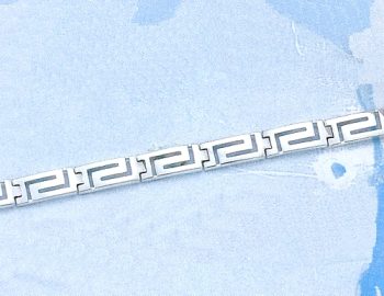 Greek Key Meander Bracelet – 17 cm