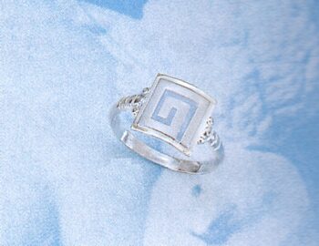 Greek Key Meander Ring
