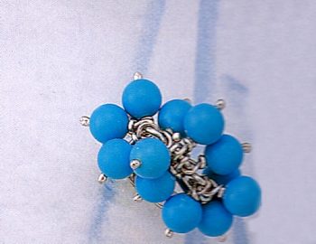 Ancient Greek Turquoise Grapes Ring