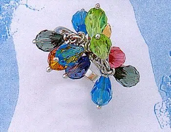 Ancient Greek Colorful Stones Ring