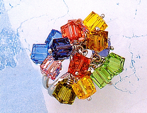 ad317.jpg Ancient Greek Colorful Stones Ring - Image 1
