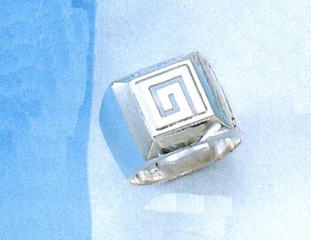 Greek Key Meander Ring
