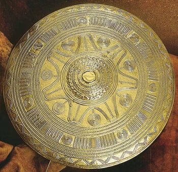 Life Size Royal Spartan Shield (embossed)