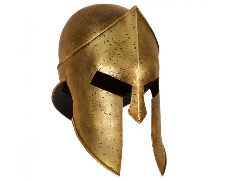 Spartan Full Size Brass Helmet | Hellenic Art