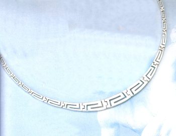 Greek Key Meander Necklace – 20 in.