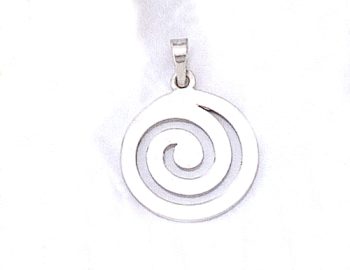 Spiral Greek Key Pendant