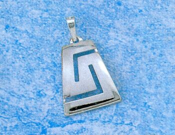 Greek Key Meander Pendant