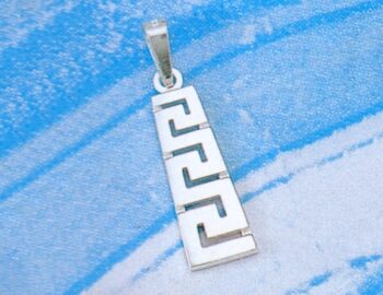 Greek Key Meander Pendant