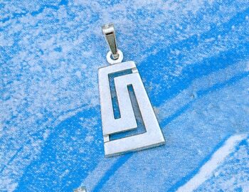 Greek Key Meander Pendant