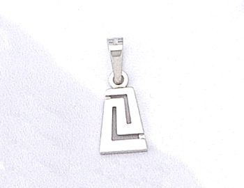 Greek Key Meander Pendant – small