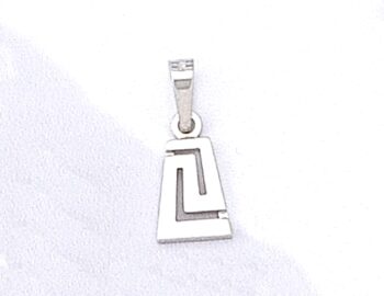 Greek Key Meander Pendant – small
