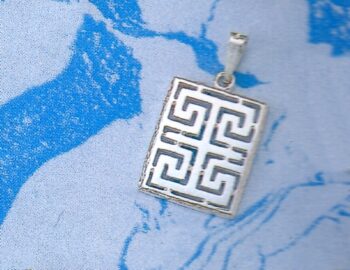 Greek Key Meander Pendant