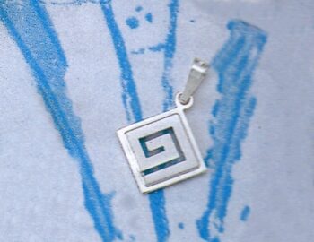 Greek Key Meander Pendant