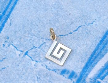 Greek Key Meander Pendant