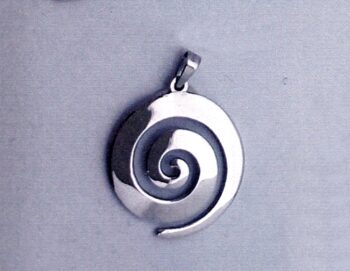 Spiral Greek Key Pendant