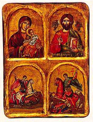 Theotokos Amolyntos Jesus Christ the Saviour St. George St. Demetrius