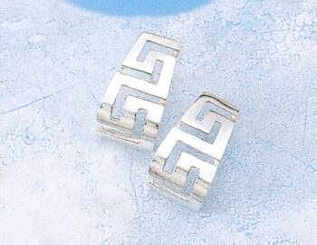 Greek Key Meander Earrings