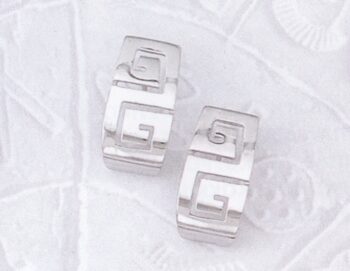 Greek Key Meander Earrings