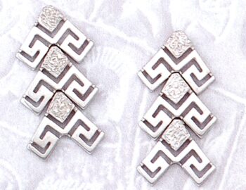 Greek Key Meander Earrings