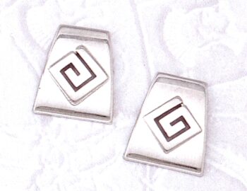 Greek Key Meander Earrings
