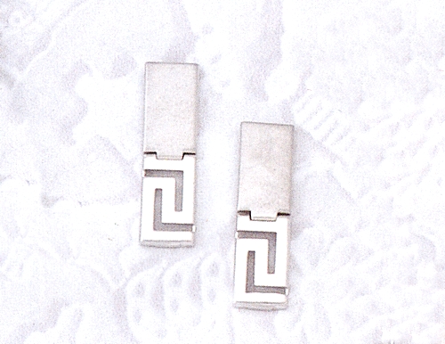 as35.jpg Greek Key Meander Earrings