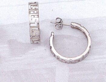 Greek Key Meander Earrings
