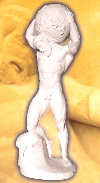 Atlas carrying the globe