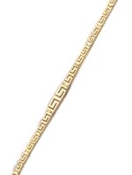 Gold Greek Key Meander Bracelet