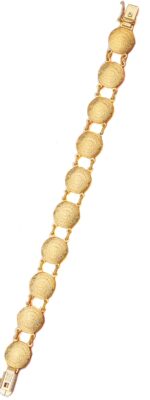 Gold Phaistos Disk Bracelet - Image 2