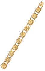 Gold Symbols of Greece Bracelet - Image 2