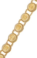 Gold Symbols of Greece Bracelet