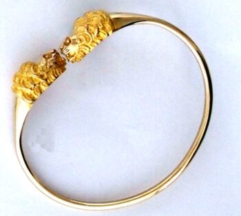 Gold Lions Bangle