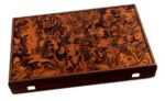 California Walnut burl Backgammon set