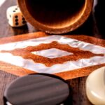 Walnut burl & Pearl Backgammon set - Image 4